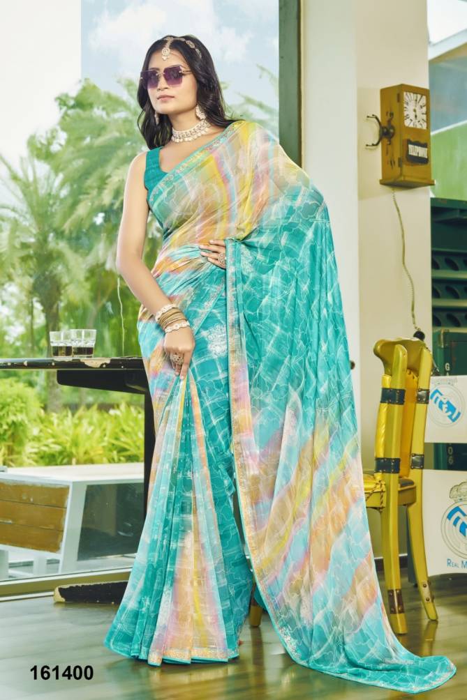 Divyanshi Vol 7 By Vallabhi Swarovski Georgette Sarees Wholesale Price In Surat
